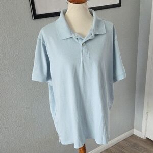 Goodfellow & Co Light Blue Short-Sleeve Polo XXL